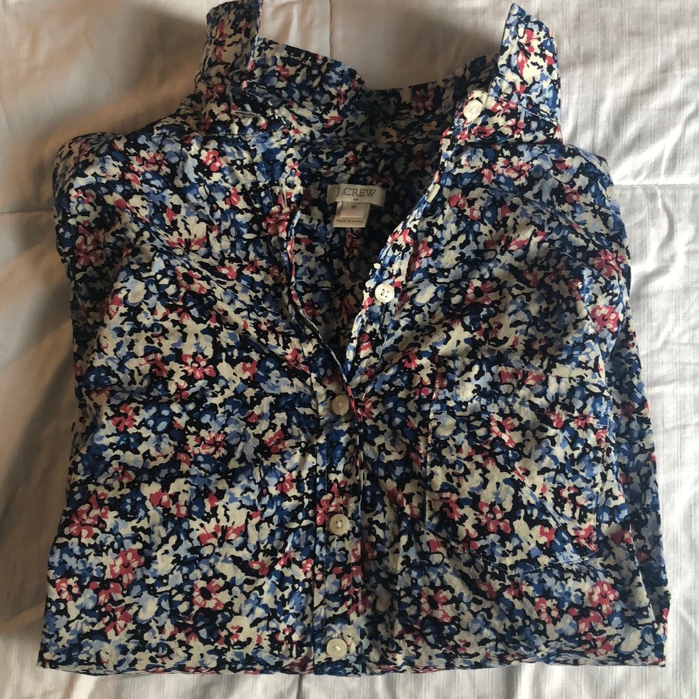 J Crew Collared Blouse